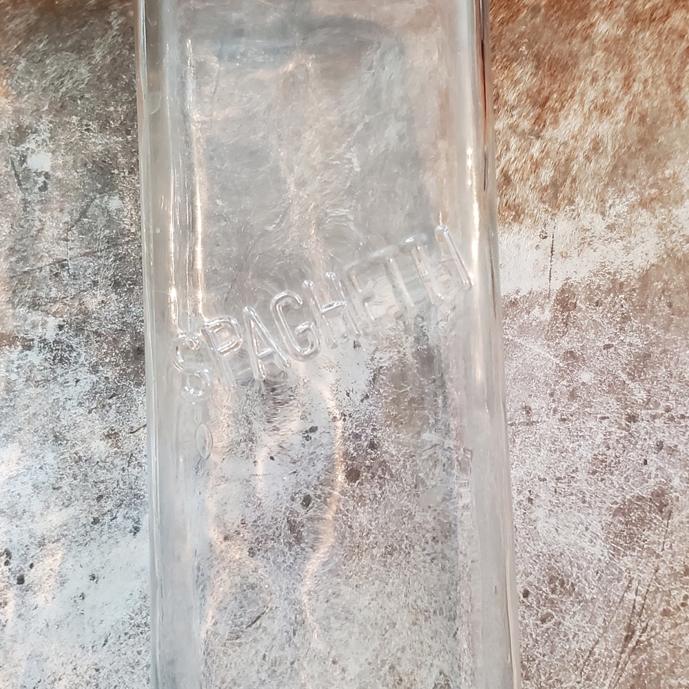 Vintage Glass Spaghetti Jar